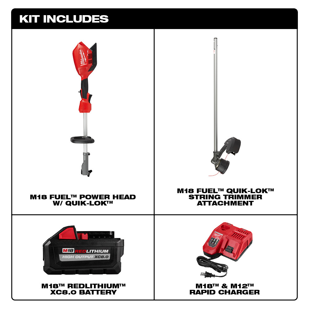 Milwaukee M18 FUEL String Trimmer Kit with QUIK-LOK from GME Supply