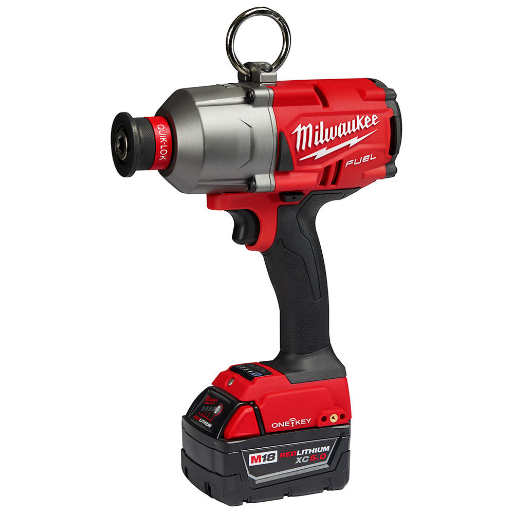 Milwaukee M18 FUEL 7/16 Inch Hex Lineman Utility High Torque Impact Wrench Kit with One Key from GME Supply