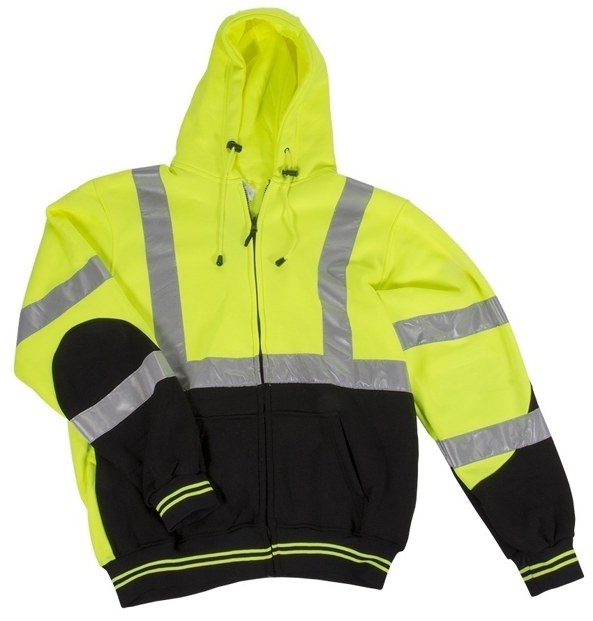 2W SS25C-3 Class 3 Two Tone Hi Viz Sweatshirt from GME Supply