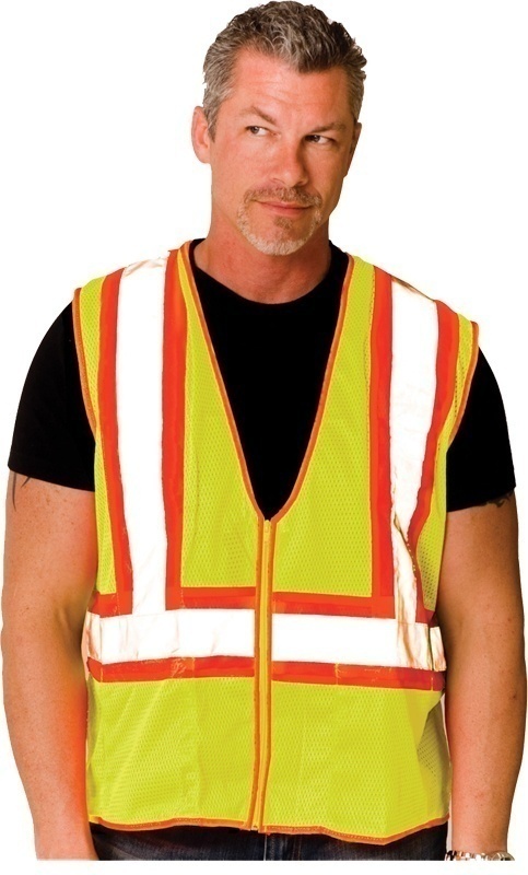 PIP ANSI Class 2 Two Tone Yellow Mesh Vest from GME Supply