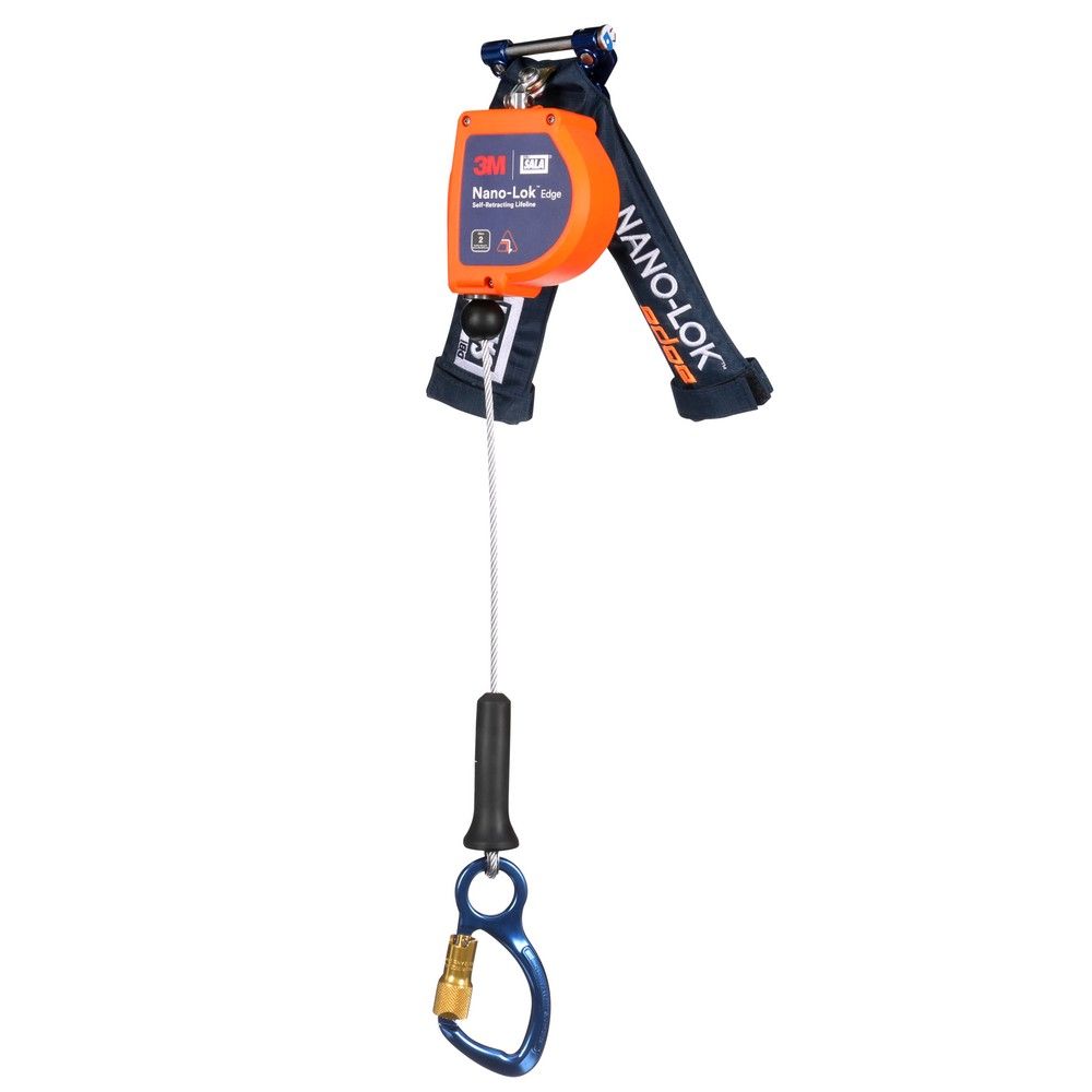 3M™ DBI-SALA® Nano-Lok™ edge Personal Self-Retracting Lifeline 3500289, Galvanized Cable, 8 ft from GME Supply