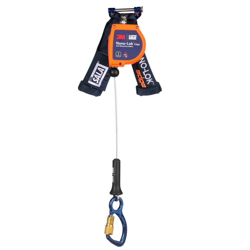 3M™ DBI-SALA® Nano-Lok™ edge Personal Self-Retracting Lifeline 3500289, Galvanized Cable, 8 ft from GME Supply