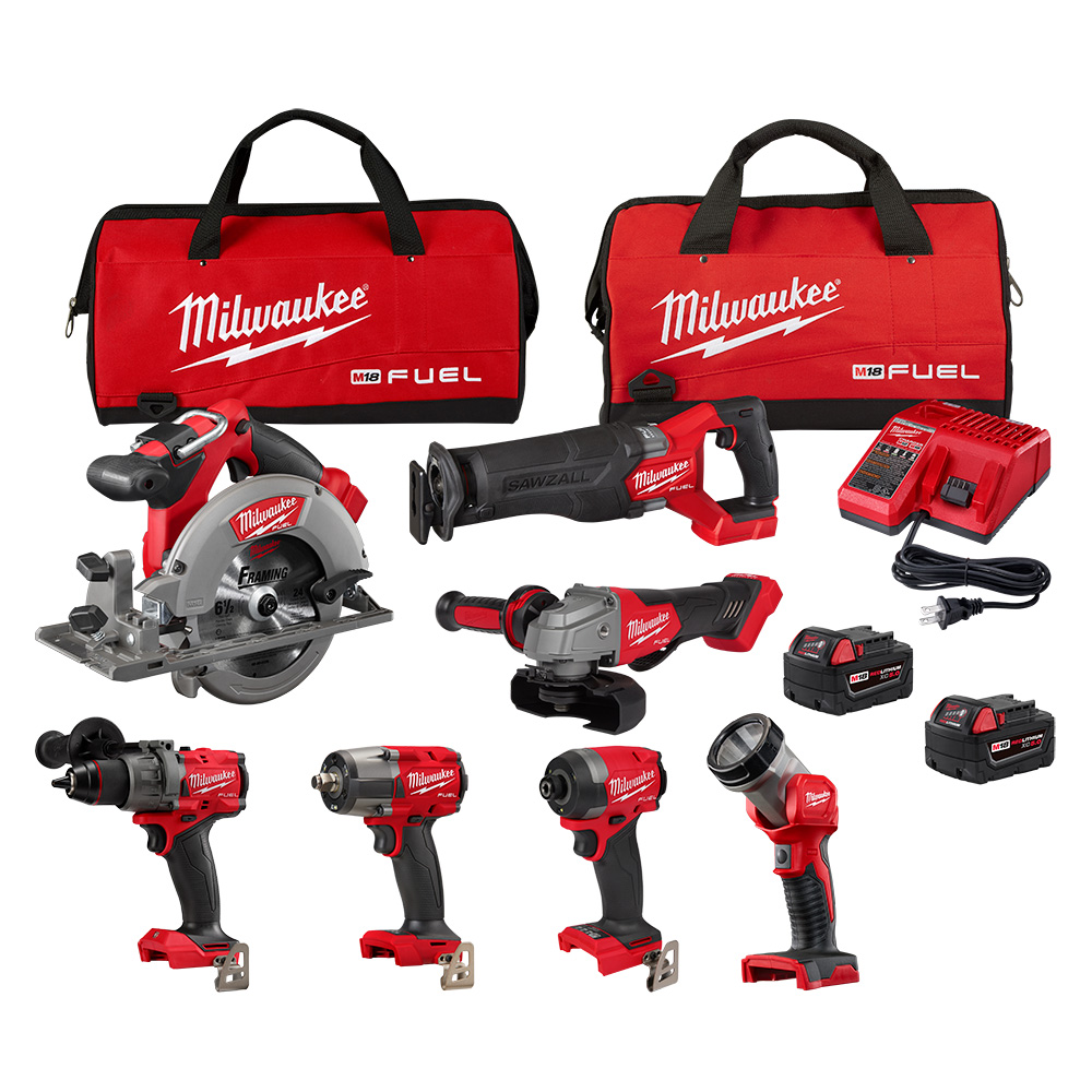 Milwaukee M18 Fuel 7-Tool Combo Kit from GME Supply