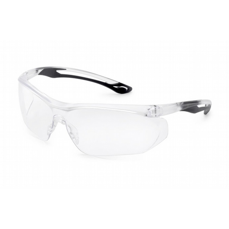  Gateway Parallax Safety Glasses Black Flex Clear Lens from GME Supply