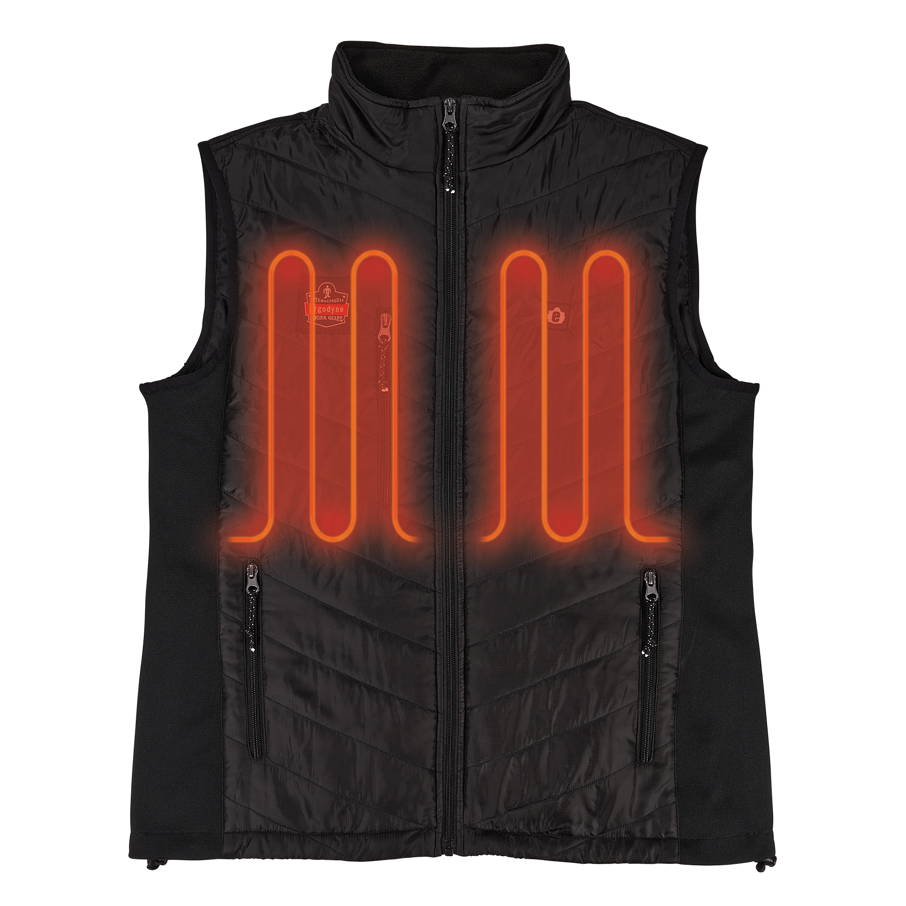 Ergodyne N-Ferno 6495 Rechargeable Heated Vest w/ Battery Power Bank - 7.2v/5000mAh from GME Supply