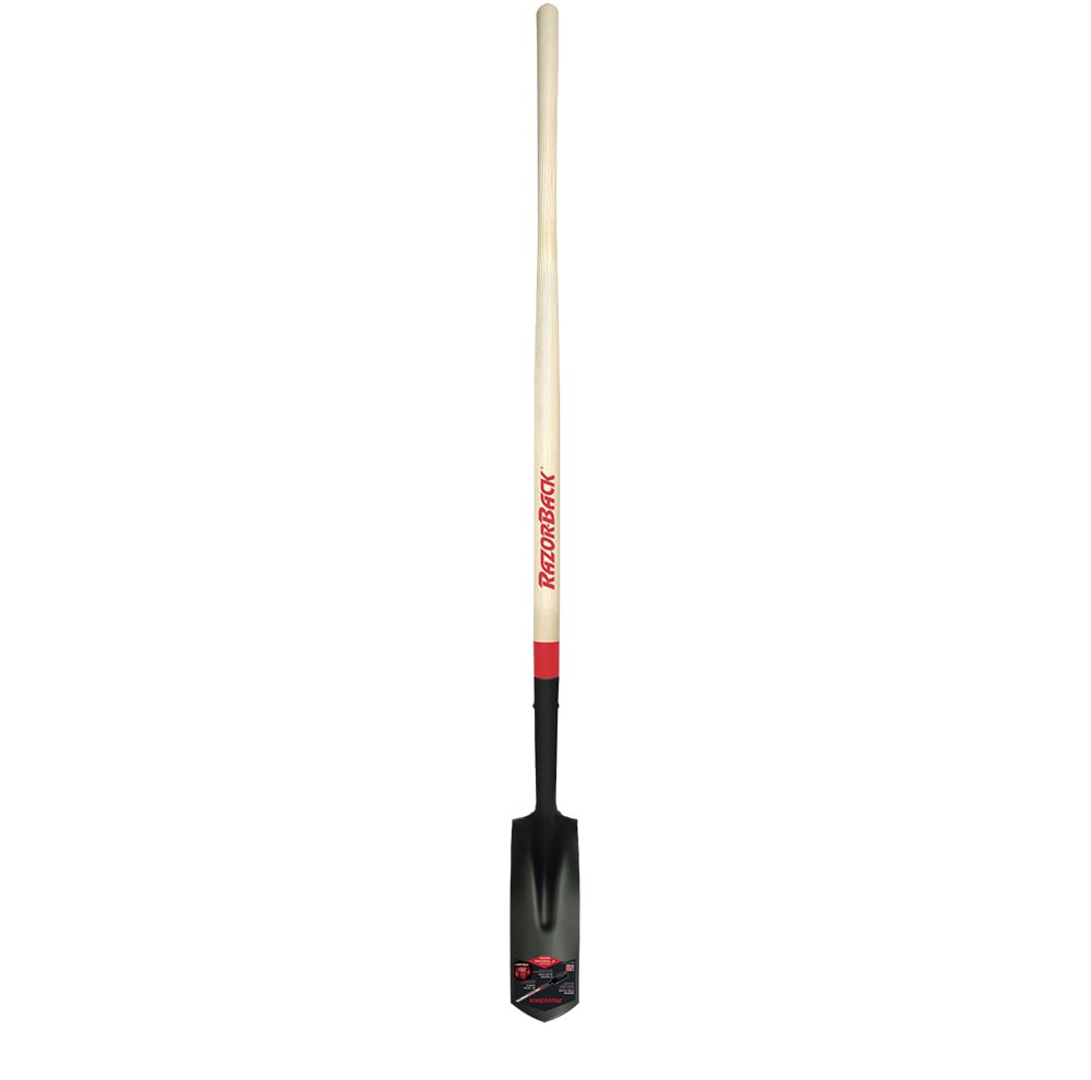 Razor-back 4 Inch Trenching Shovel with Wood Handle from GME Supply