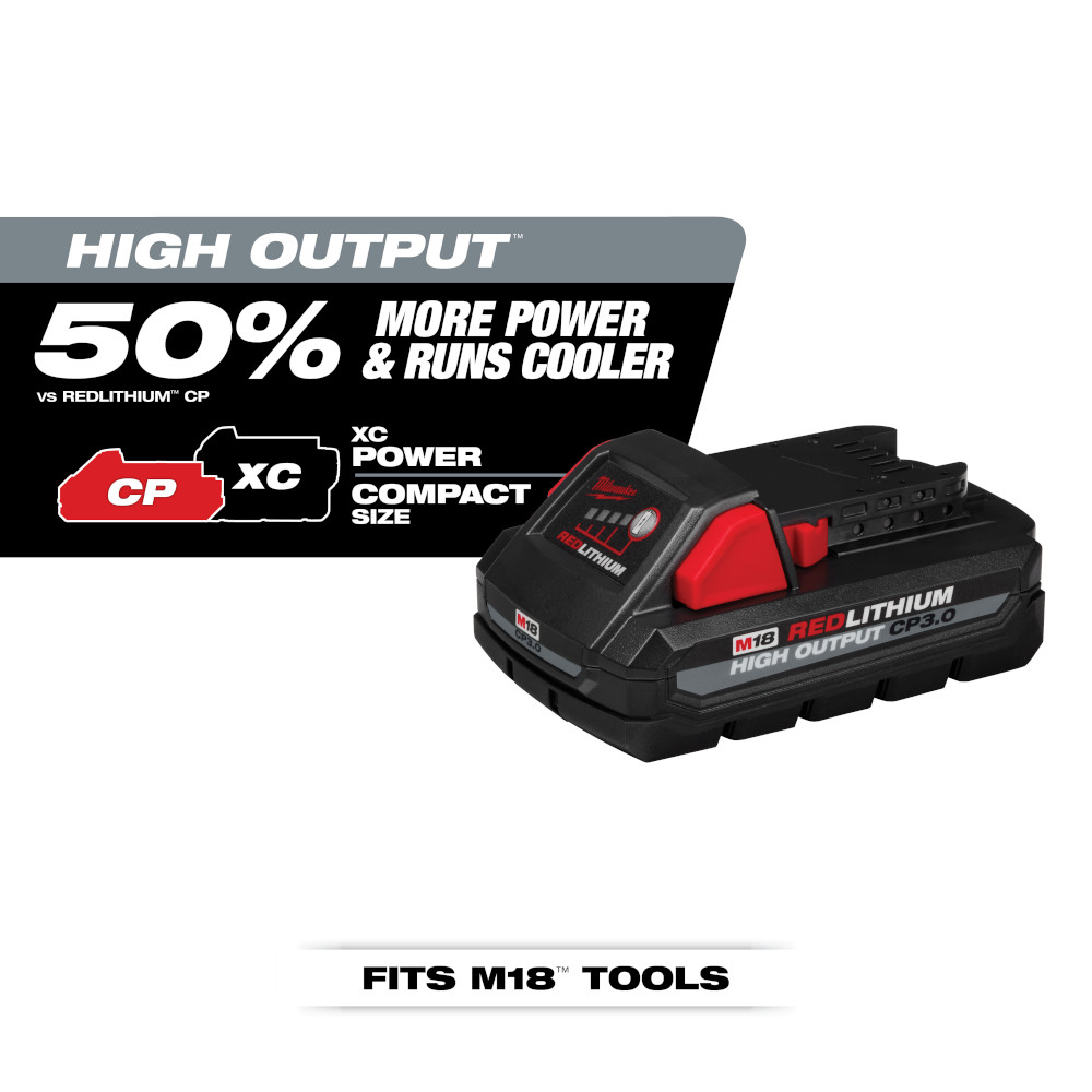 Milwaukee M18 REDLITHIUM HIGH OUTPUT CP3.0 Battery from GME Supply