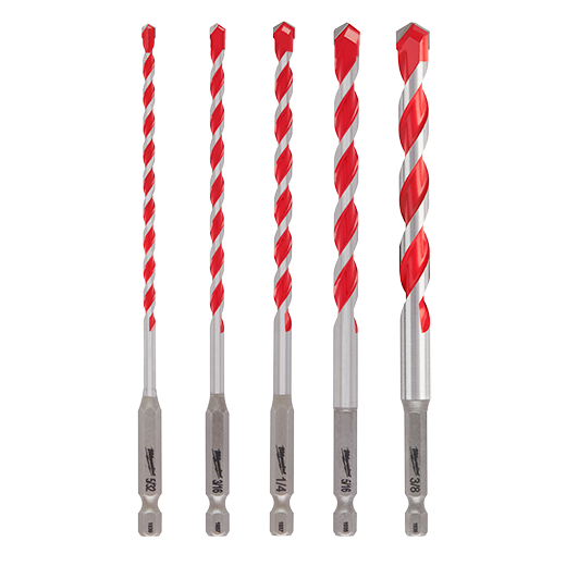 Milwaukee SHOCKWAVE Carbide Hammer Drill Bit 5 Piece Set from GME Supply