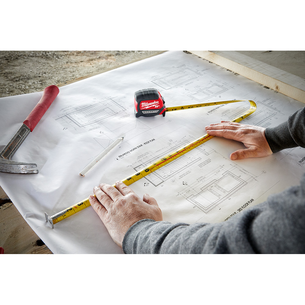 Milwaukee 35ft Compact Wide Blade Magnetic Tape Measure from GME Supply