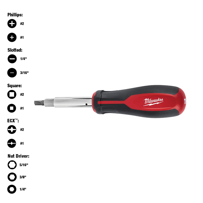 Milwaukee 11-in-1 Screwdriver ECX from GME Supply