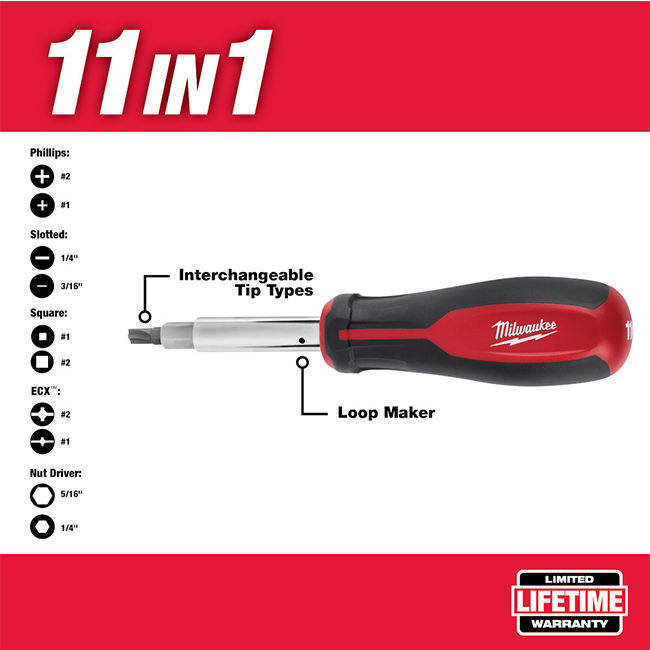 Milwaukee 11-in-1 Screwdriver ECX from GME Supply