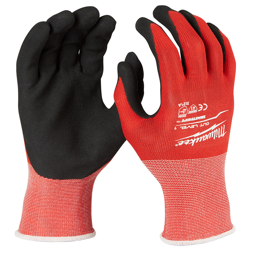 Milwaukee Nitrile Level 1 Cut Resistant Dipped Touchscreen Work Gloves from GME Supply