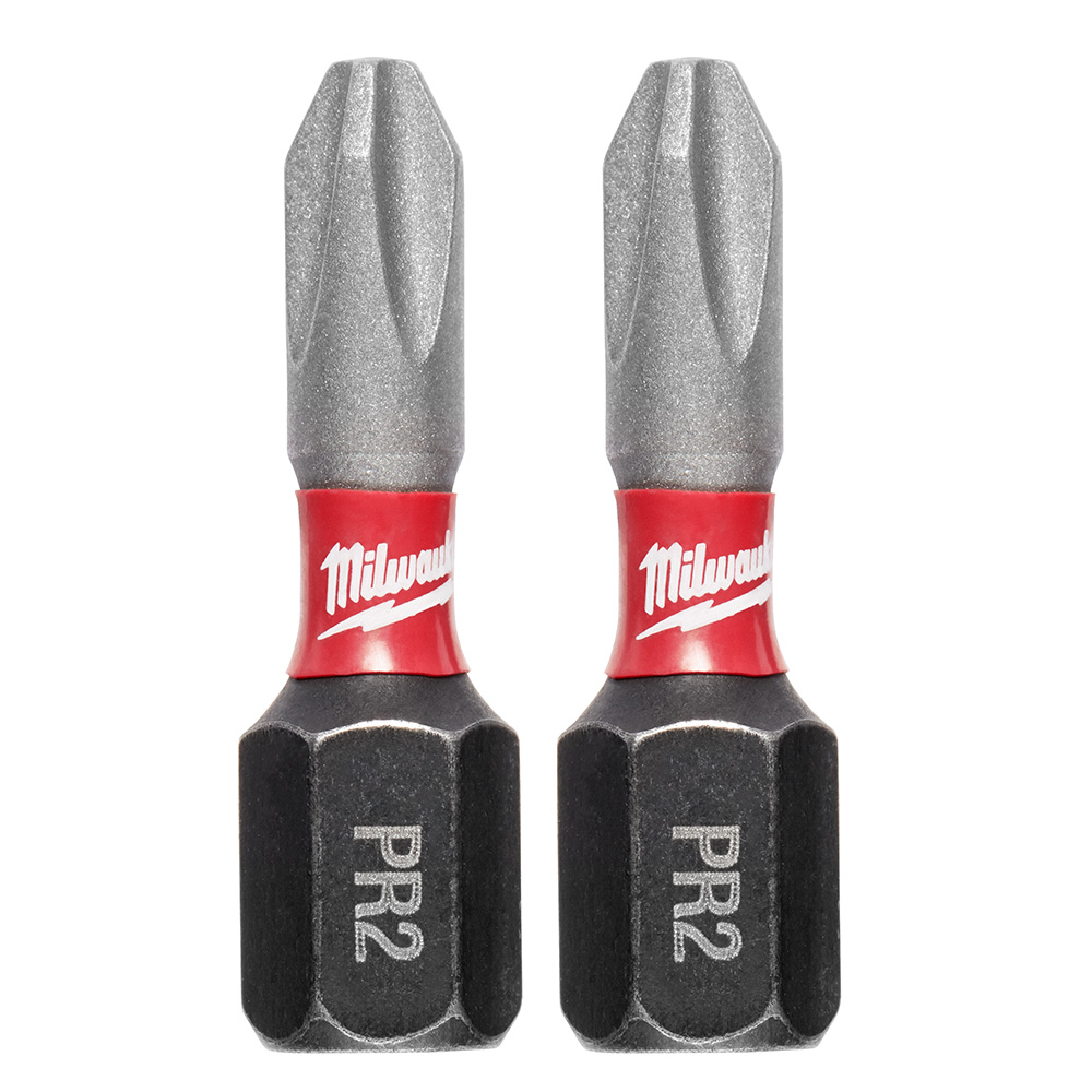 Milwaukee SHOCKWAVE Insert Bit Reduced Diameter Phillips #2 (2 Pack) from GME Supply