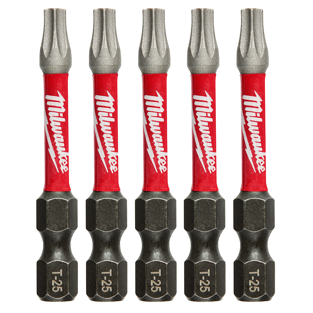 Milwaukee SHOCKWAVE 2 inch Power Bit Torx T25 (5 Pack) from GME Supply