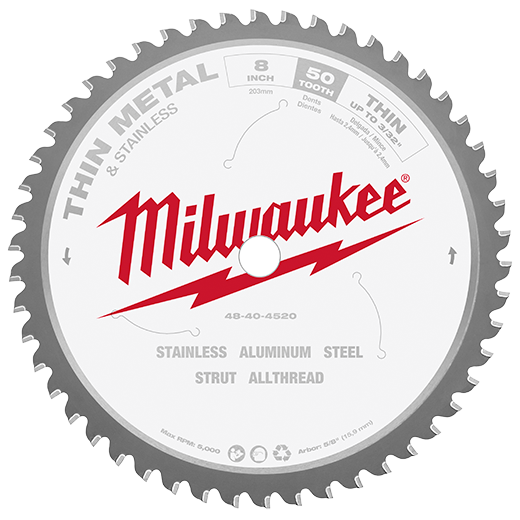 Milwaukee 8 Inch 50 Tooth Dry Cut Cermet Tipped Circular Saw Blade from GME Supply