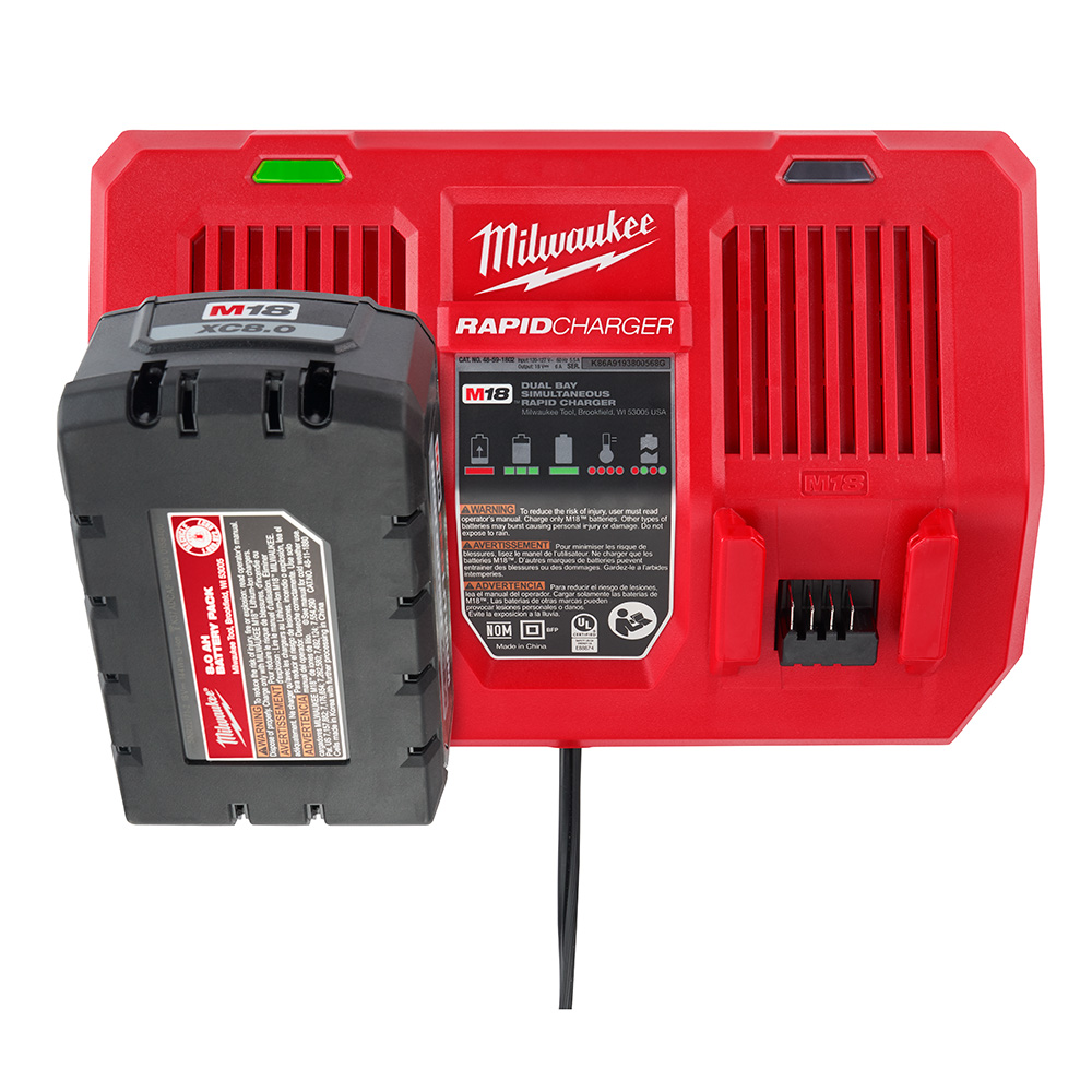 Milwaukee M18 Dual Bay Simultaneous Rapid Charger from GME Supply