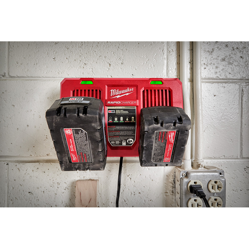 Milwaukee M18 Dual Bay Simultaneous Rapid Charger from GME Supply