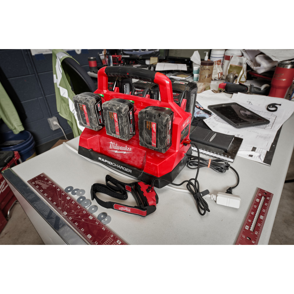 Milwaukee M18 PACKOUT Six Bay Rapid Charger from GME Supply