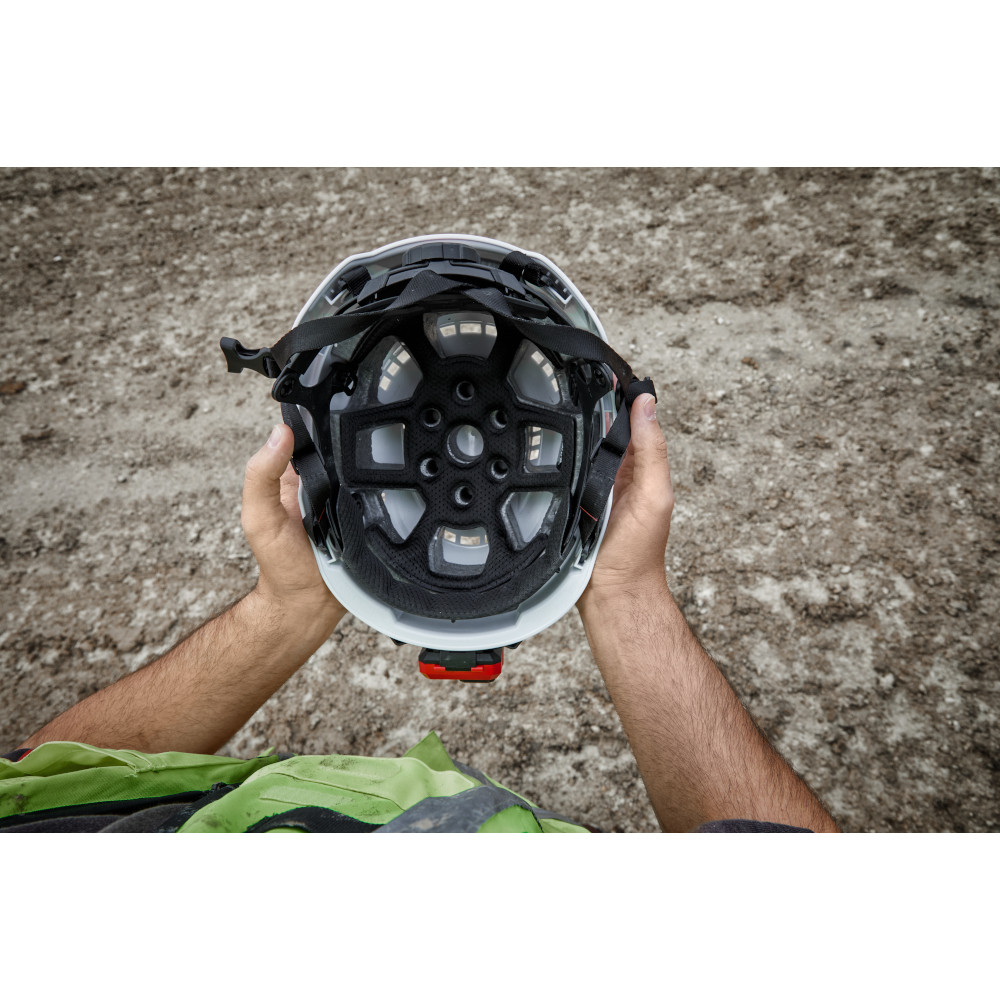 Milwaukee Type 2 Vented Safety Helmet with BOLT Accessory Clips from GME Supply