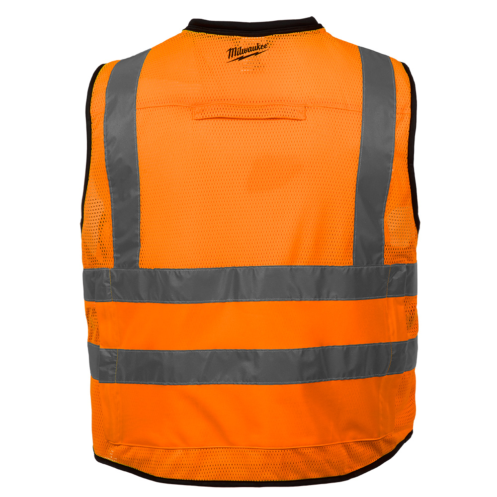 Milwaukee Class 2 High Visibility Orange Performance Safety Vest from GME Supply