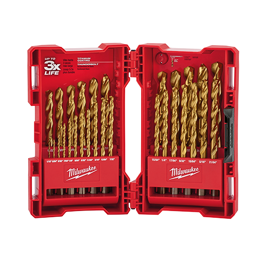 Milwaukee THUNDERBOLT 29 Piece Titanium Coated Drill Bit Set from GME Supply