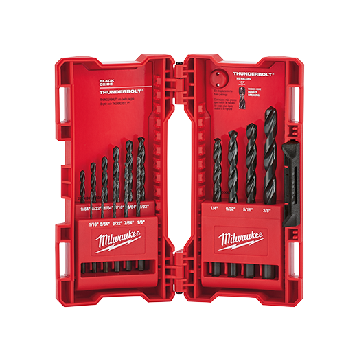 Milwaukee THUNDERBOLT 15 Piece Black Oxide Drill Bit Set from GME Supply