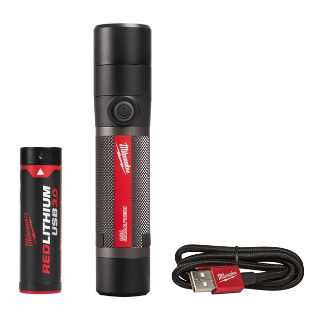 Milwaukee USB Rechargeable 800 Lumen Compact Flashlight from GME Supply