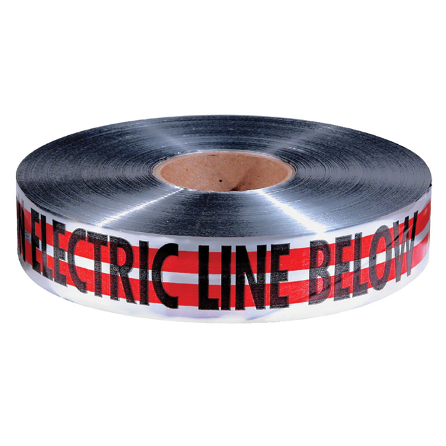 Empire "Caution Electric Line Below" Magnetic Tape from GME Supply