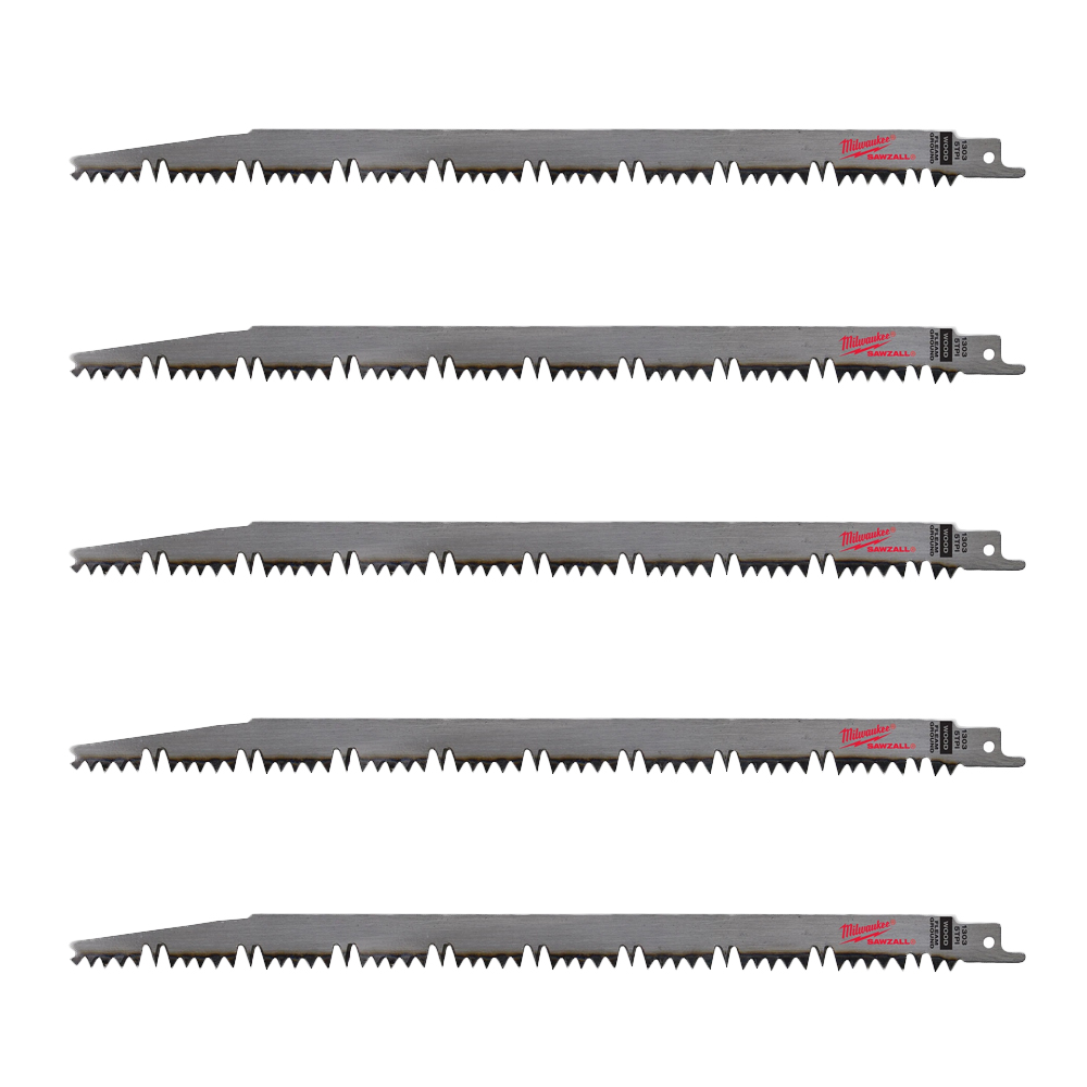 Milwaukee 5 TPI Pruning SAWZALL Blade (5 Pack) from GME Supply