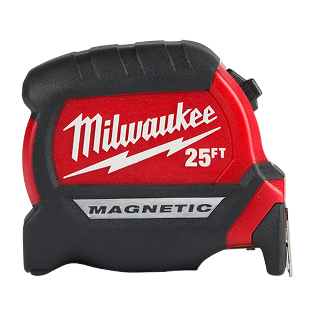 Milwaukee 25 foot Compact Magnetic Tape Measure from GME Supply