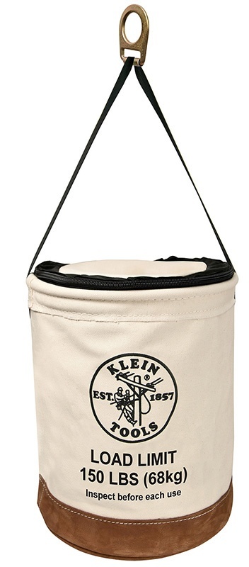 Klein Tools 5104CLR 150 lb Heavy Duty Top Closing Canvas Bucket from GME Supply