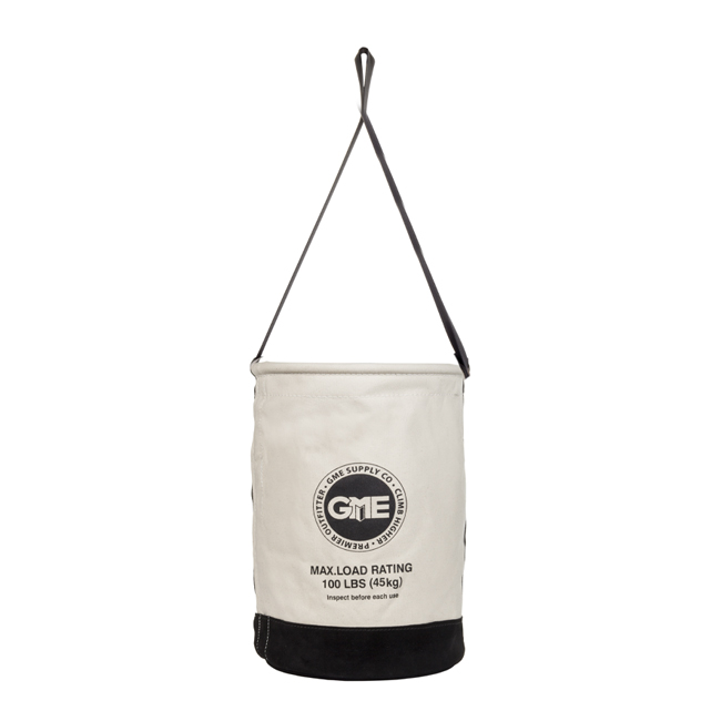 GME Supply 100 lb Leather Bottom Canvas Bucket from GME Supply