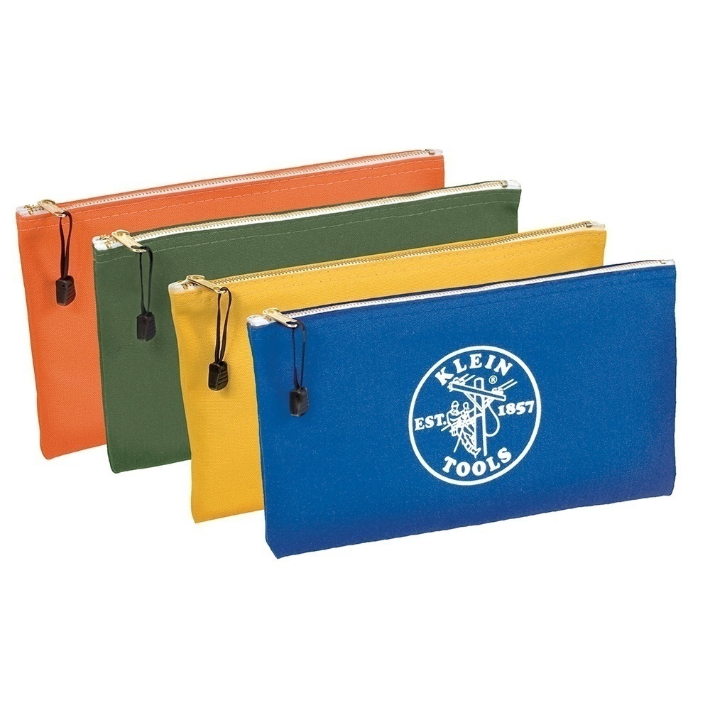 Klein Tools 5140 Zipper Canvas Bags (4 Pack) from GME Supply