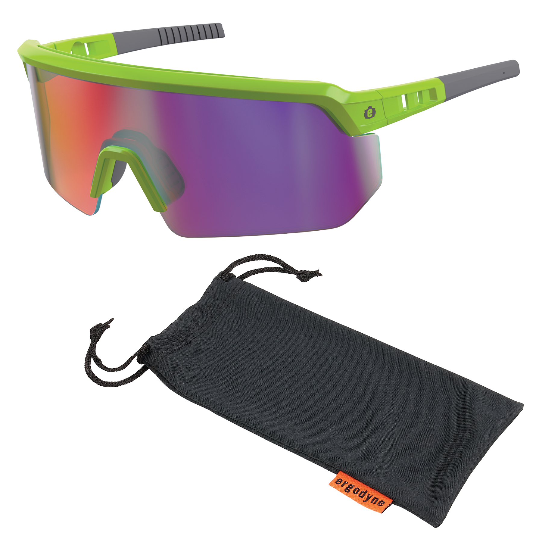 Ergodyne AEGIR-AFASPM Anti-Scratch & Enhanced Anti-Fog Safety Glasses with Mirrored Polarized Lenses from GME Supply