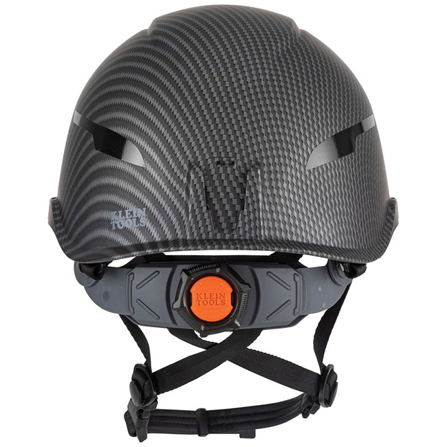 Klein Tools Premium KARBN Non-Vented Class E Safety Helmet with Headlamp from GME Supply