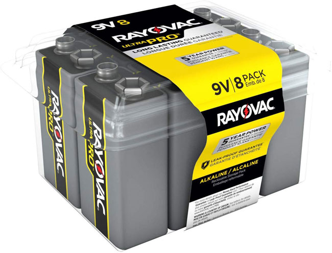 Rayovac 9V Batteries, Ultra Pro - 8 Pack from GME Supply