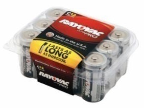 Rayovac Ultra Pro C Alkaline Batteries (12 Pack) from GME Supply