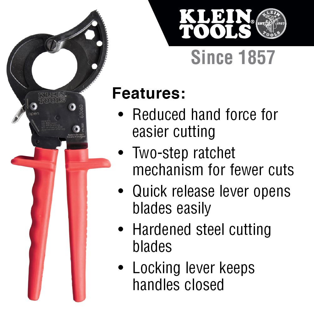 Klein Tools Ratcheting Cable Cutter from GME Supply