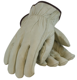 PIP Economy Grade Top Grain Cowhide Leather Driver Glove Thumb (Dozen) from GME Supply