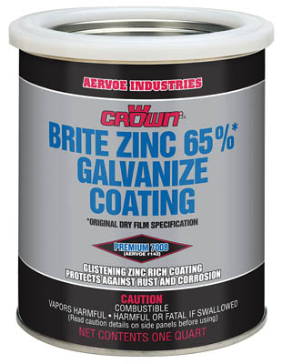 7008Q Crown Brite Galvanize Coating - 1 Quart from GME Supply