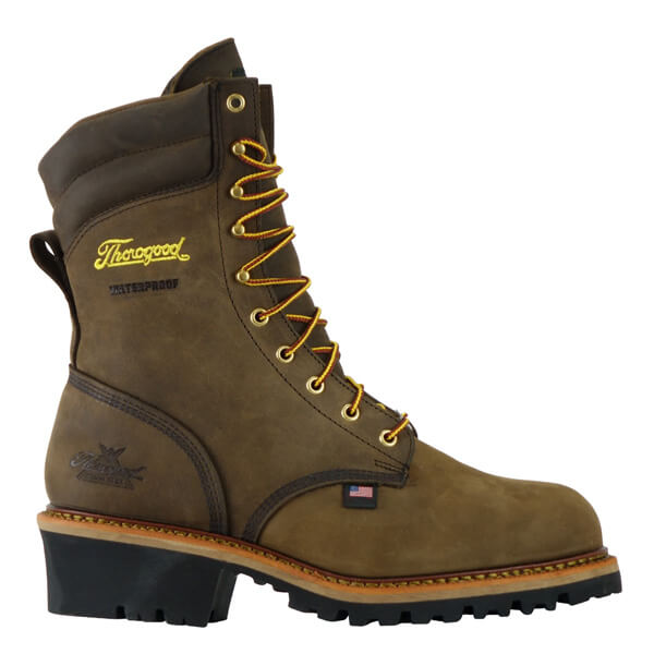 Thorogood Men's Logger 9 Inch Studhorse Waterproof Work Boots with Steel Toe  from GME Supply