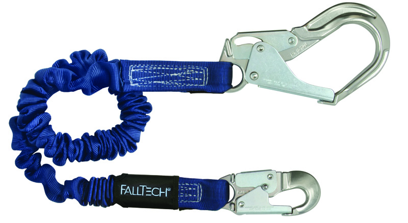 FallTech ElasTech Lanyard with Aluminum Rebar Hook from GME Supply