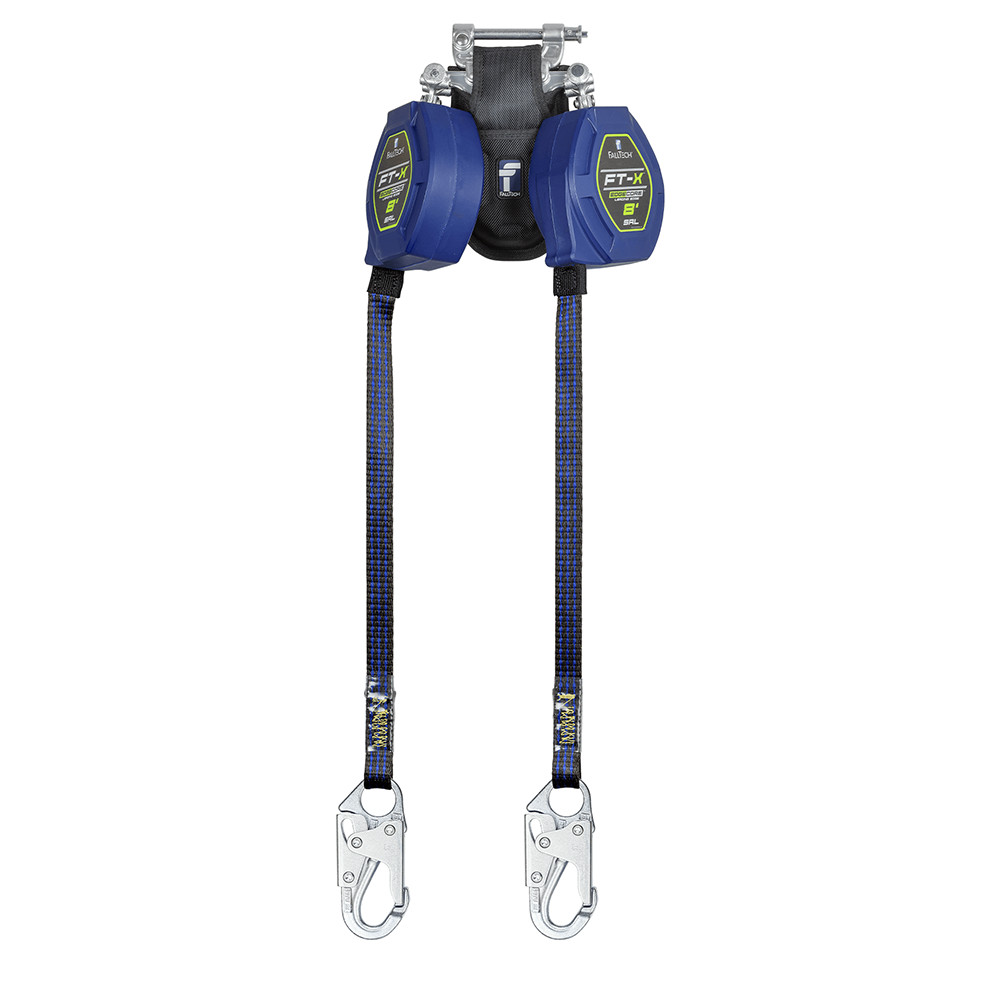 FallTech FT-X EdgeCore Twin Leg 8 Foot Class 2 Leading Edge Personal SRL from GME Supply