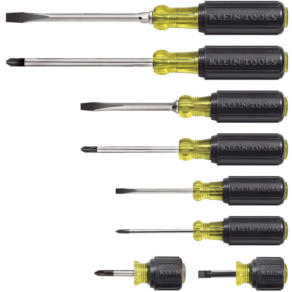 Klein Tools 8 Piece Cushion Grip Screwdriver Set from GME Supply