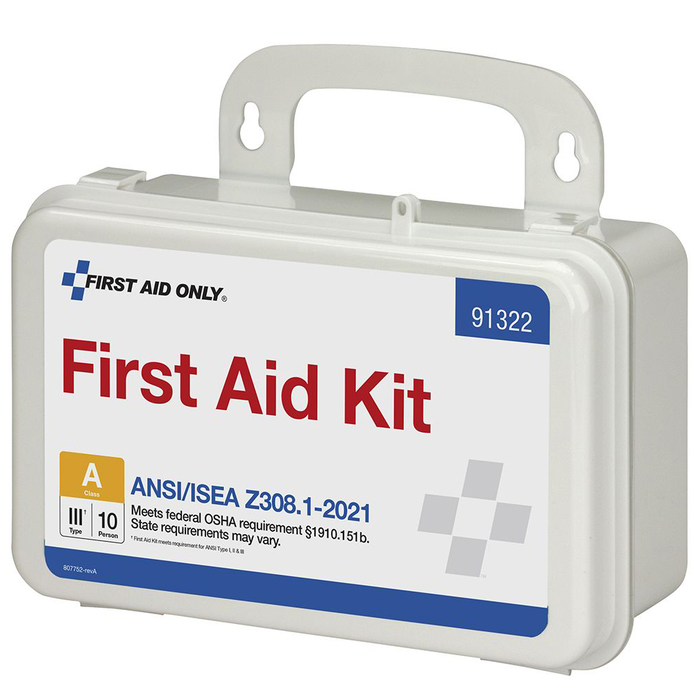 First Aid Only ANSI A 10 Person Plastic ANSI 2021 Compliant First Aid Kit from GME Supply