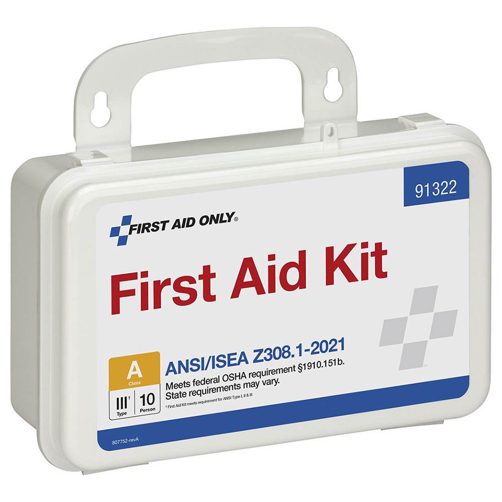 First Aid Only ANSI A 10 Person Plastic ANSI 2021 Compliant First Aid Kit from GME Supply