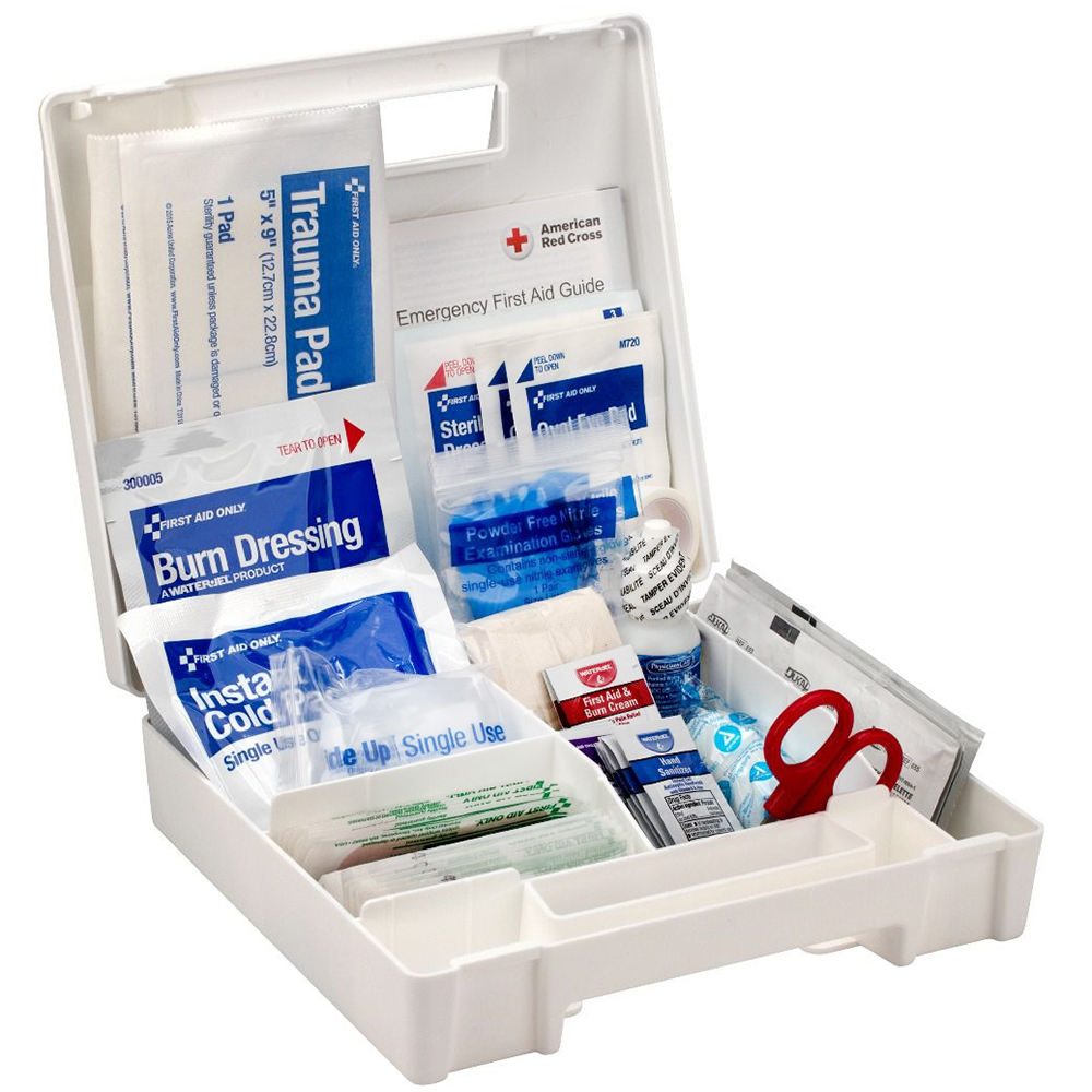 First Aid Only ANSI A 25 Person Plastic ANSI 2021 Compliant First Aid Kit With Dividers from GME Supply