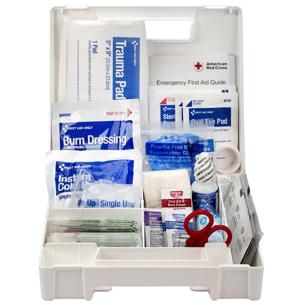 First Aid Only ANSI A 25 Person Plastic ANSI 2021 Compliant First Aid Kit With Dividers from GME Supply