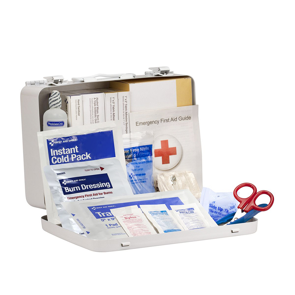 First Aid Only ANSI A 25 Person Heavy Duty Vehicle Metal ANSI 2021 Compliant First Aid Kit from GME Supply