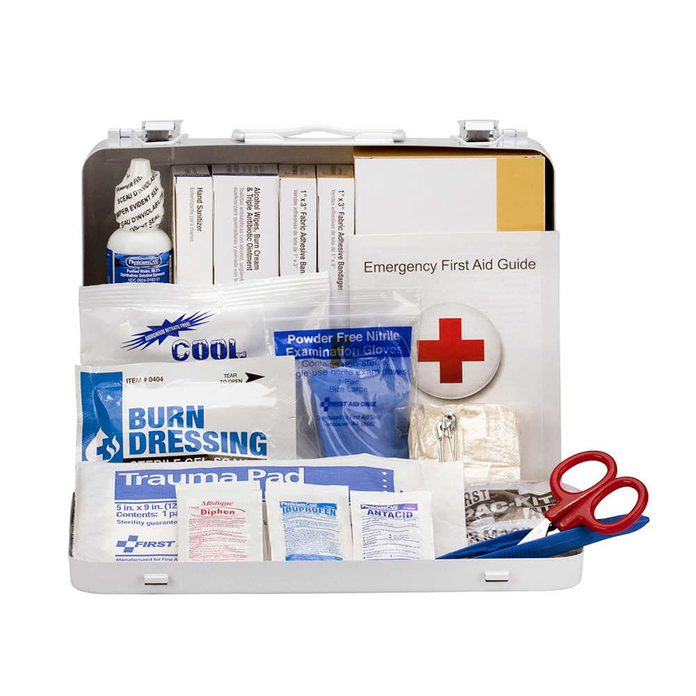 First Aid Only ANSI A 25 Person Heavy Duty Vehicle Metal ANSI 2021 Compliant First Aid Kit from GME Supply